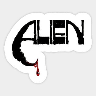 Alien (Vintage Concept Logo) Sticker